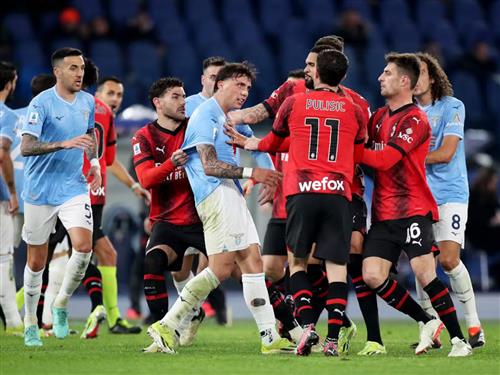 Lazio contre Milan AC