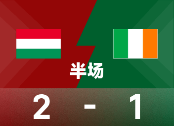 Avant la mi-temps de la Coupe du monde : Varga a lancé une volée sur la vague mondiale, la Hongrie a temporairement 2-1 l'Irlande