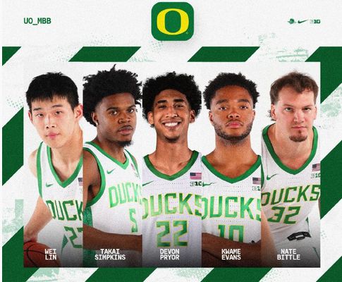 Lin Wei entre dans la formation de départ ! Premier match de la nouvelle saison de l'Université de l'Oregon contre l'Université d'Hawaï
